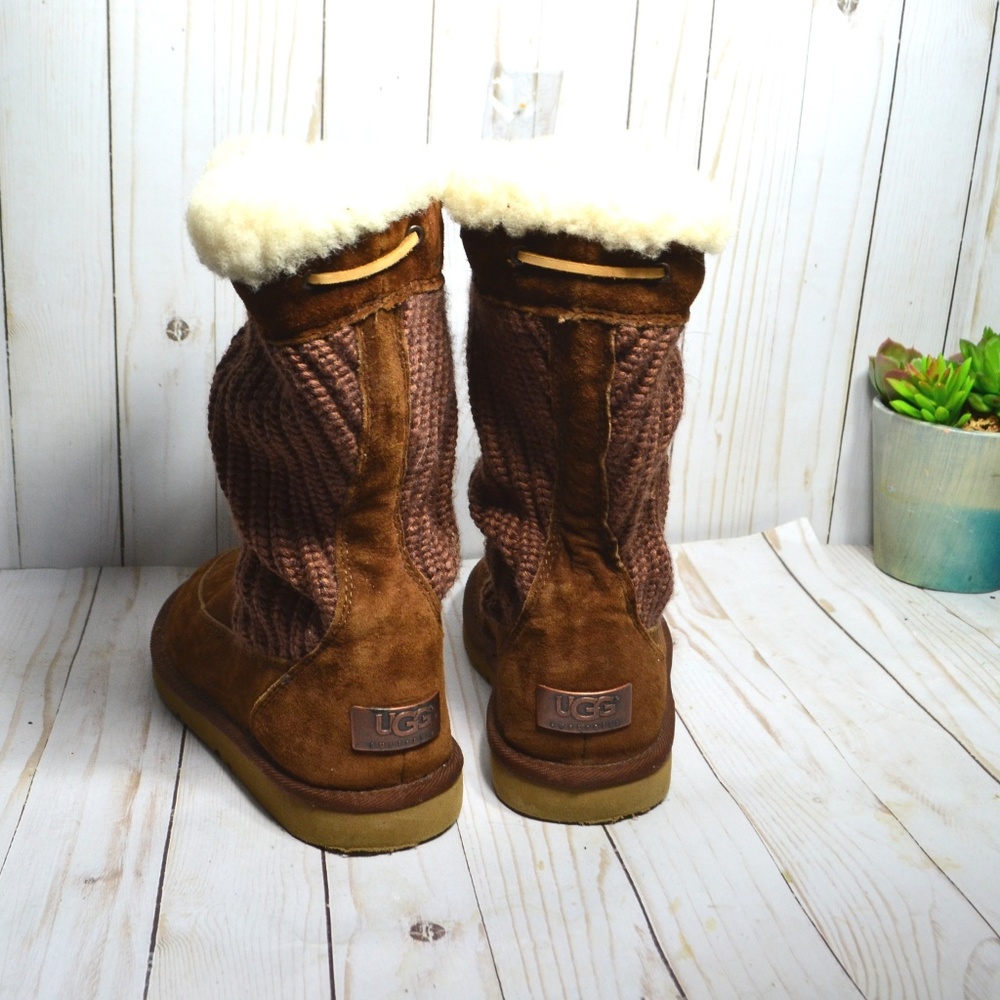 UGG 5124 SUBURB Sweater Suede BOOTS - Picture 4 of 7